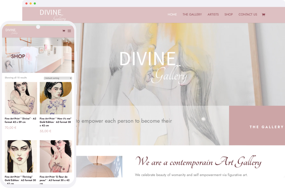 Divine Gallery. Art shop en Barcelona